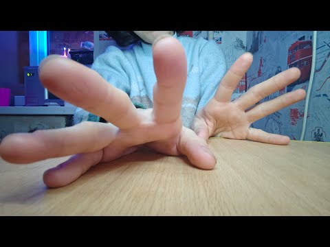 ASMR mouth sounds and hand movement