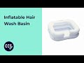 Inflatable Hair Wash Basin - Wash Your Hair From The Comfort Of Your Own Bed