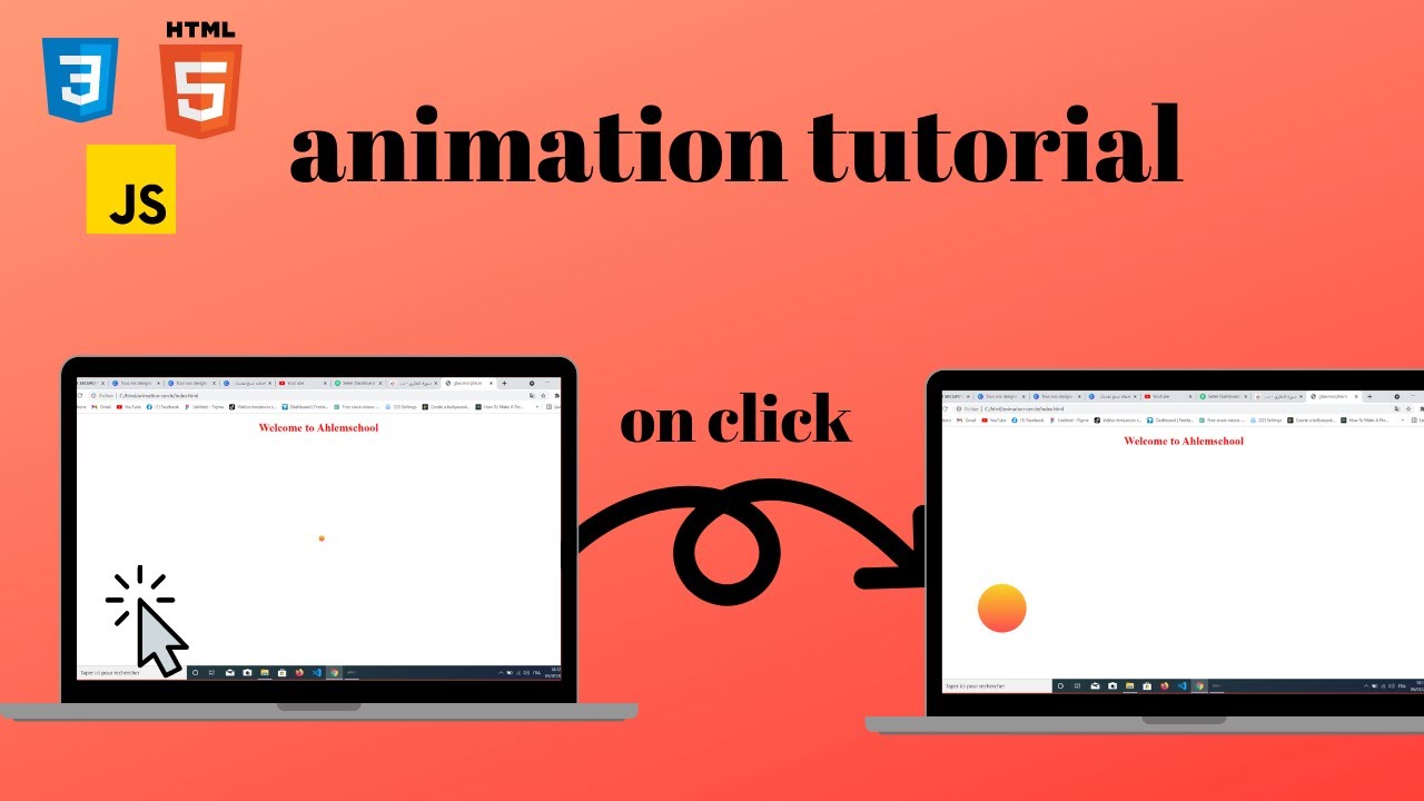 mindblowing javascript animation tutorial for beginners - YouTube