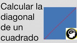 ¿Cuánto mide la diagonal de un cuadrado si su lado mide 12?