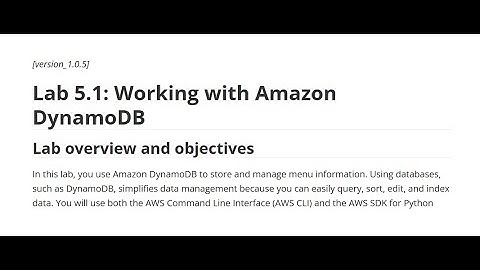 23110229 Trần Anh Huy Lab 5.1: Working with Amazon DynamoDB | CloudComputing AWS