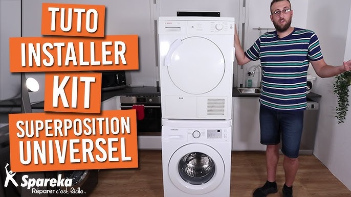 Kit de superposition universel WPRO pour lave-linge et sèche-linge