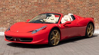 Ferrari 458 spider - rosso corsa walkaround & interior | romans
international [4k]