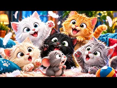 म्याऊ म्याऊ | Balgeet In Hindi | Meow Meow Billi Karti | Hindi Rhyme For Kids |