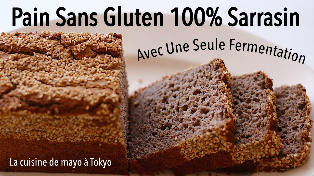 Pain au Sarrasin Sans Gluten/ Une seule fermentation/ Blé noir/ Gluten Free
