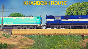 WDM3A RESCUES WAG7 || KHANDESH ROUTE || OPEN RAILS INDIAN TRAIN SIMULATOR