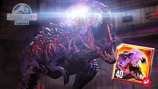 OMEGA 09 NIVEL MAXIMO!! TIRANOSAURIO REX dinosaurio jefe al nivel mas alto Jurassic World El Juego screenshot 3