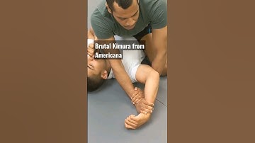 BRUTAL Kimura Submission from Americana #nogi #bjj