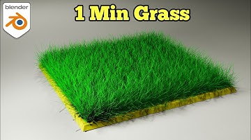 Create Grass in 1 minute in Blender | Beginner Tutorial