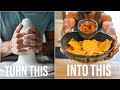 MAKING A CHIP AND DIP - THE ENTIRE POTTERY PROCESS - ASMR EDITION