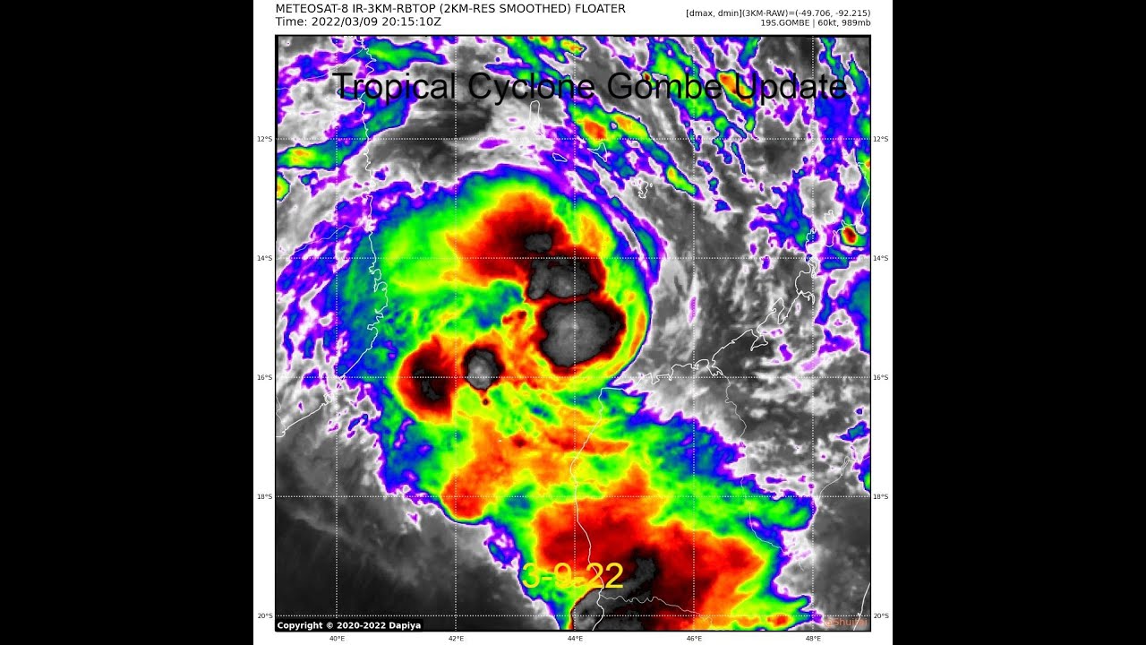 Tropical Cyclone Gombe Targets Mozambique ( 3-9-22 )