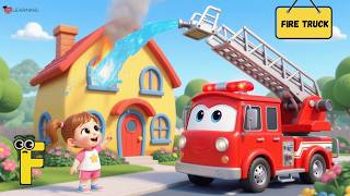 ABC Vehicle Rescue Song 🚑🚒🚜 | Learn the Alphabet with Cars, Trucks & Animals #abcd #kids