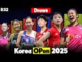 Victor Korea Open 2025 Womens Singles Draws Badminton | Bad Talks 187