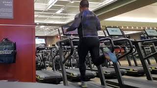 Bill Smallwood running at LifeTime Fitness