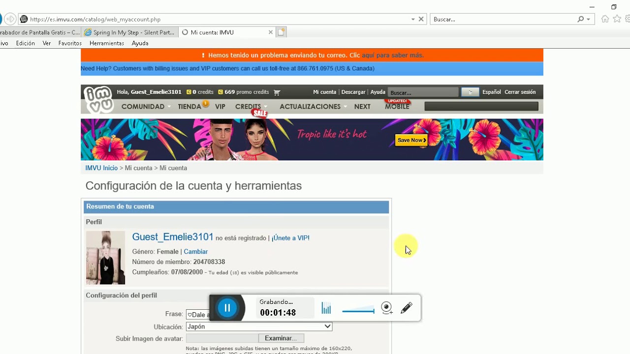 COMO PONER EDAD NA EN IMVU SIN SER VIP/IMVU 2018