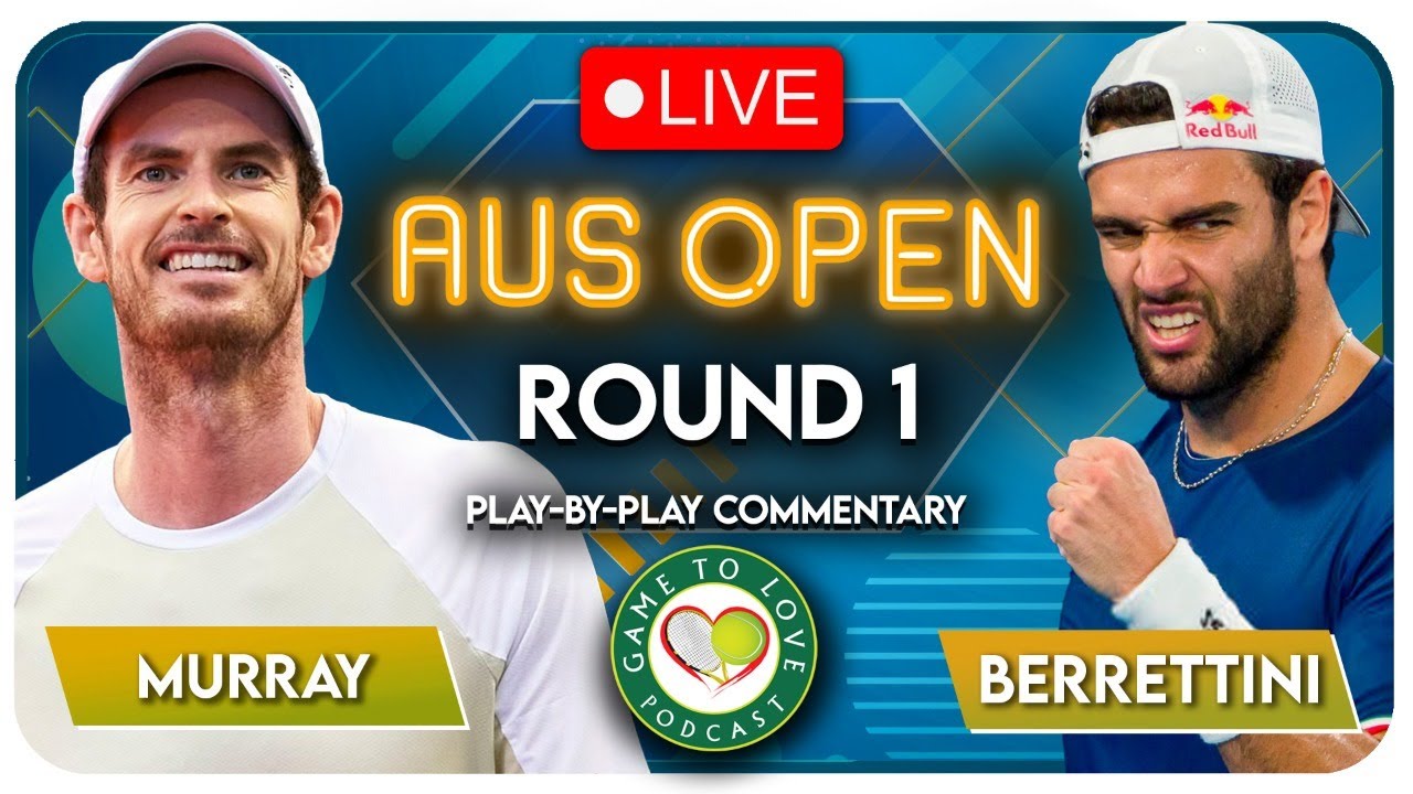 MURRAY vs BERRETTINI Australian Open 2023 LIVE Tennis Play-by-Play Stream
