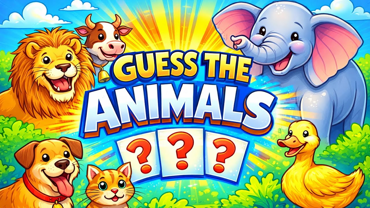 Guess the animals | Kids Learning Game 