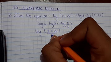 LOGARITHMIC NOTATIONS - KCSE  made familiar maths - QUESTION 8