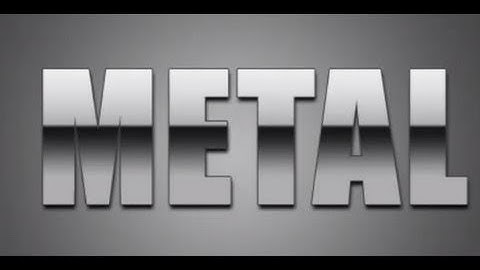 Glossy Metal Text | Photoshop Tutorial