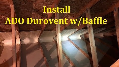 ADO Durovent With Baffle Install