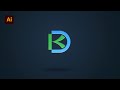 KD Logo Design| mastering logo design in adobe illustrator | letter logo design in adobe illustrator