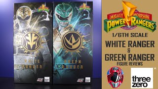 ThreeZero 1/6th Scale WHITE RANGER & GREEN RANGER Mighty Morphin Power Rangers MMPR Tommy Review