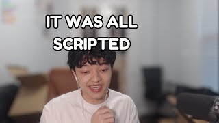 Jason says the drama was all SCRIPTED