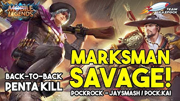 Back-to-Back Penta Kill (Savage) by Yi Sun-Shin and Clint - Mobile Legends Bang Bang