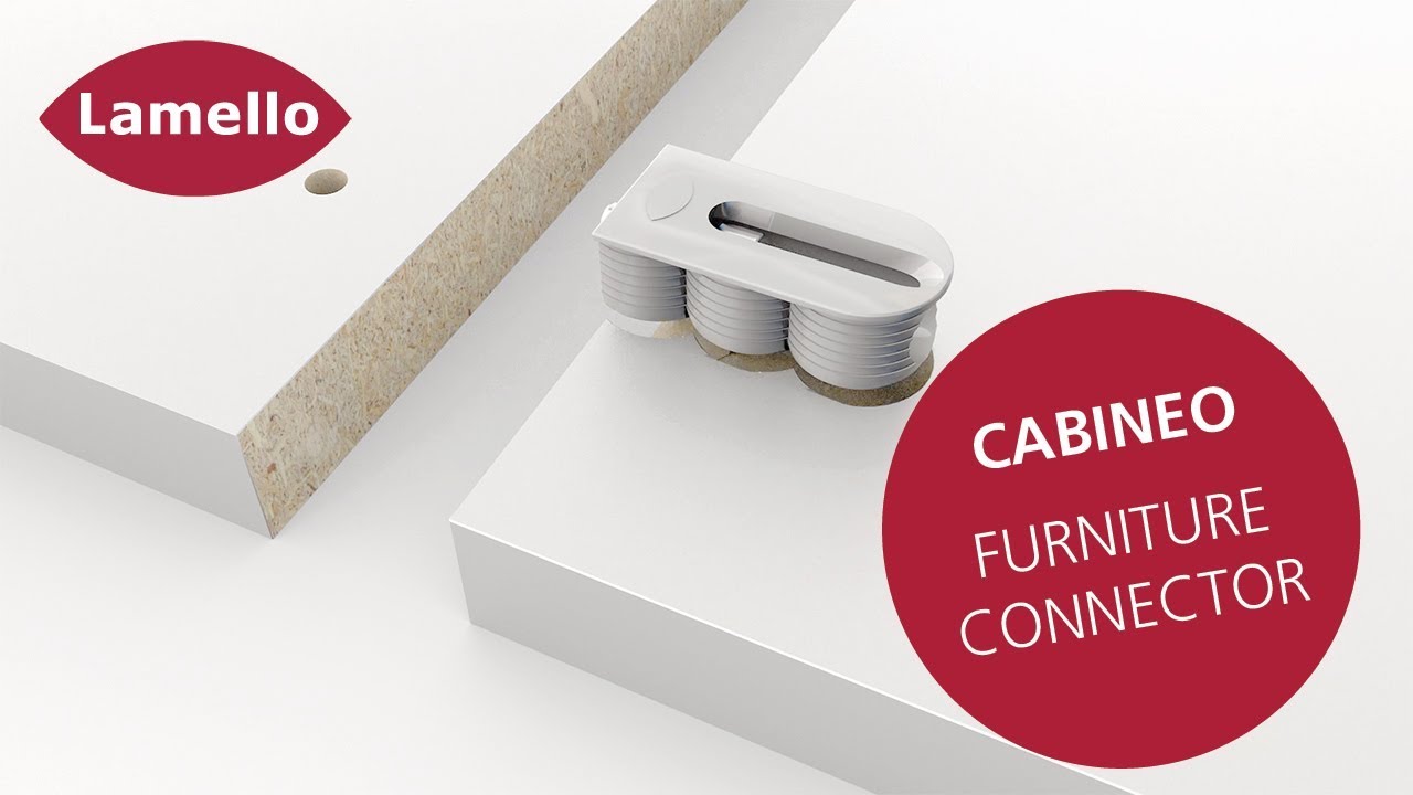 Cabineo – Furniture connector without edge drilling