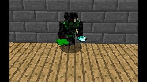 Playing some Minecraft with a four-leaf clover mod!