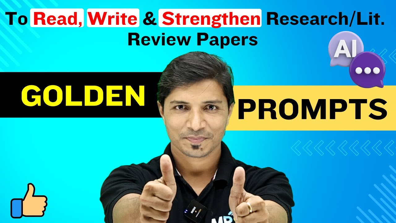 Must Use AI Prompts to Read, Write & Strengthen Research/Literature ...
