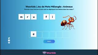 Jeu de Mots Mélangés: Animaux screenshot 5