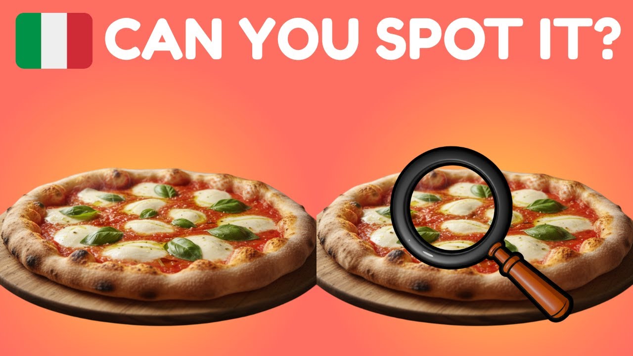Spot the Difference: Italy Food Quiz #1 🇮🇹 | Only 1% Find All 9 in 40s!