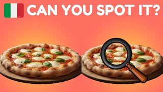 Spot the Difference: Italy Food Quiz #1 🇮🇹 | Only 1% Find All 9 in 40s! screenshot 4