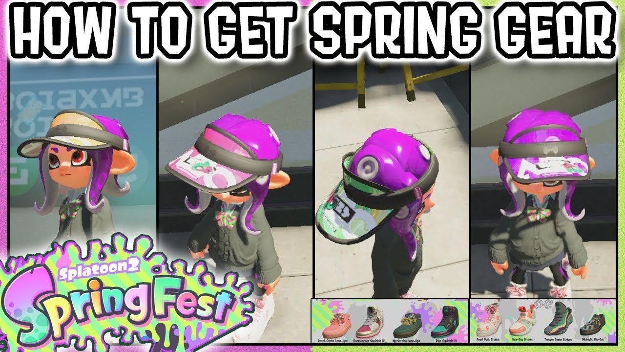 HOW TO GET SPRING GEAR! SPRING FEST! HARE VS TORTOISE SPLATFEST