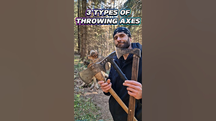 3 TYPES Of Throwing Axes