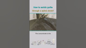 How to enrich pyrite through a spiral chute?