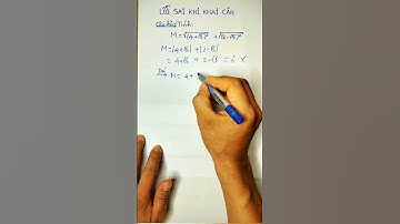 LỖI SAI KHI KHAI CĂN BẬC HAI #shorts