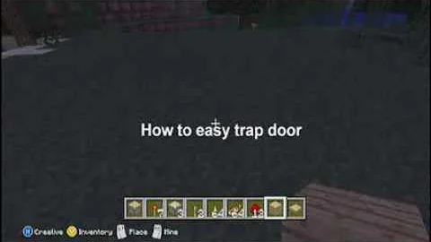 Minecraft Tutorial: Pressure Plate Triggered Trap Door