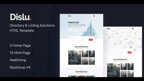 Dislu - Directory & Listings HTML Templates