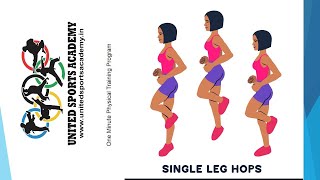 Day 17 II One Leg Hop Jumps   II One Minute Physical Training Program II United Sports Academy II