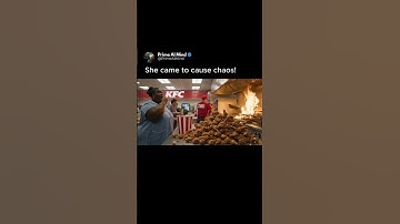 She came to Cause Chaos! 🤣 #veo3 #ai #Google #Gemini #flow #comedy