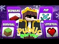 PUBLIC SMP ❤ JAVA +BEDROCK 24/7 | Public Minecraft  Survive Server 24/7 | @PrimeisLive