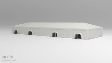 20m x 100m Temporary Inflatable Structure