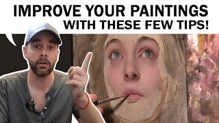 HOW to paint BETTER EDGES in OIL PAINT!