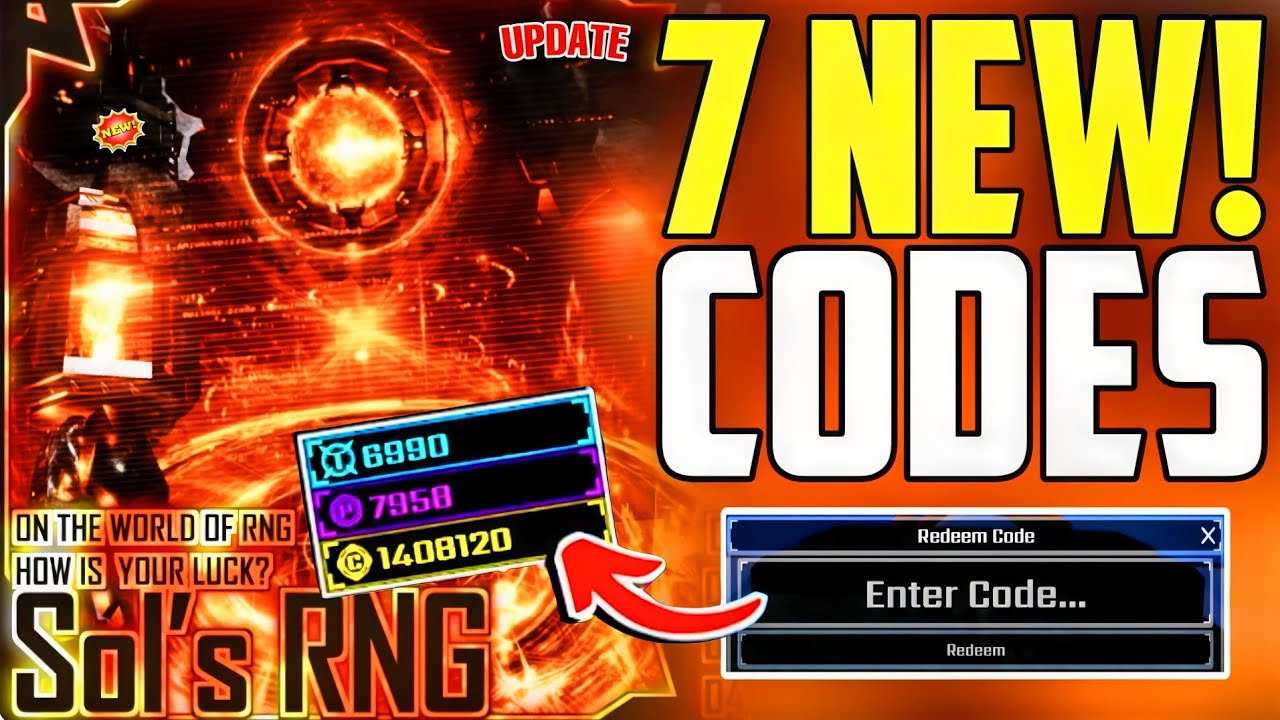 ⚠️UPDATE!💥[CODE]⚠️ SOL'S RNG ROBLOX CODES 2026! SOL'S RNG NEW WORKING ...
