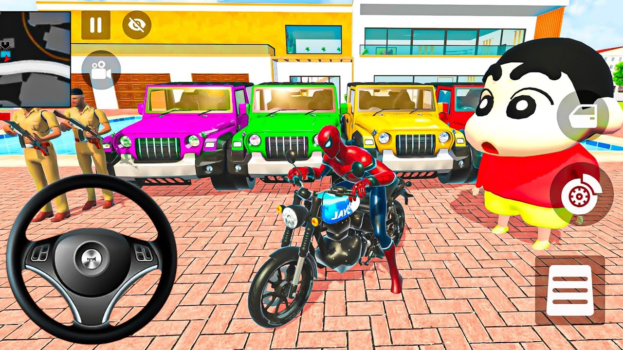 ❄️ Indian Thift Auto Game New Update 🐝 Spiderman & Ironman 🔥 Purchased Monster Cars Showroom Game 🎮