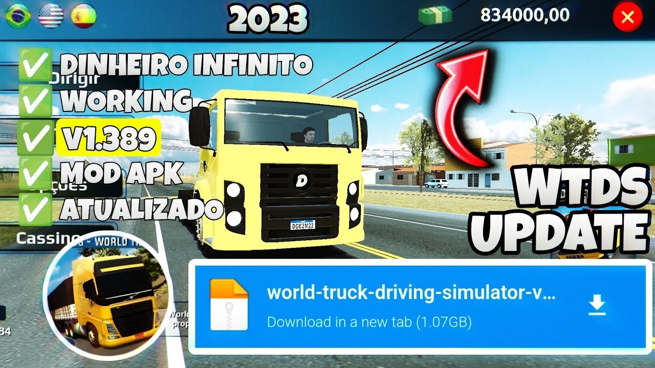 World Truck Driving Apk Mod (Tudo Desbloqueado) v1,389