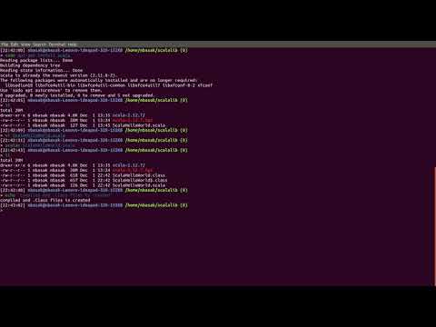 Scala hello world command line
