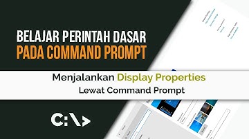 Belajar Command Prompt 68 | Menjalankan Display Properties Lewat CMD
